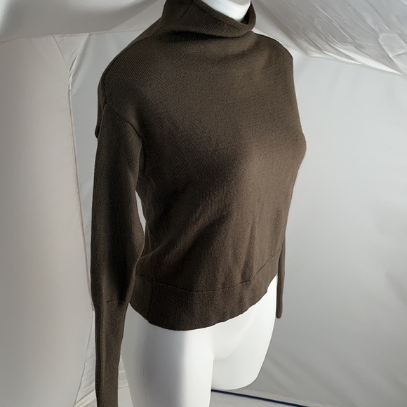 Aritzia Wilfred Cyprie turtleneck sweater in Heather Bristle XXS - Picture 2 of 12